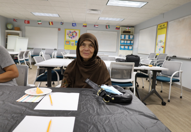 Jamila, a participant in the Afghan Senior Social Club