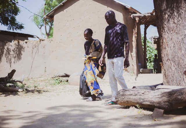 Varvara keeps his daughter company throughout the journey to school. 