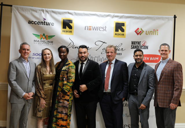 From left to right: David Healy, Jill Goodrich, Heloise Ahoure, Qasim Karimi, Bernard van der Lande, Ash Dhotke, and Justin Howell.