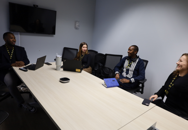 A group photo of the IRC Atlanta's Employment Services team