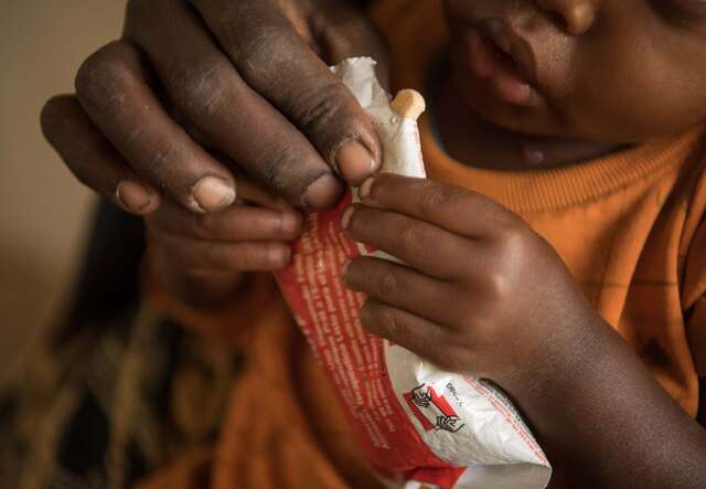 More than 90 percent of children with acute malnutrition recover through treatment with Ready-to-Use Therapeutic Food (RUTF).