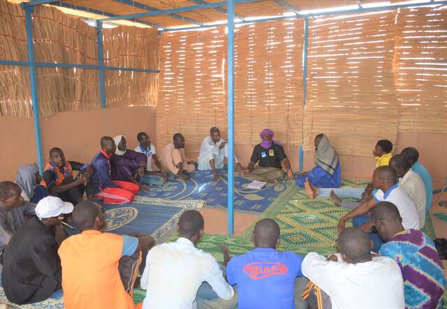 Once just a participant, Boubacar now helps run EMAP (Engaging Men in Accountable Practices) training sessions.   