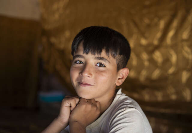 Osama lebt mit seiner Mutter, Halima, und seinen Geschwistern Alaa (13), Mohamed (8), Aya (4), und Hamza (7 months).