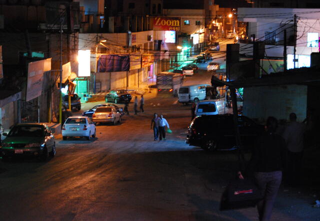 The city of Ramtha at night