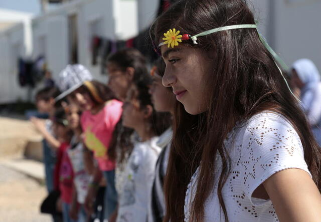 Sixteen-year-old Nazia at Eleonas refugee camp, Greece