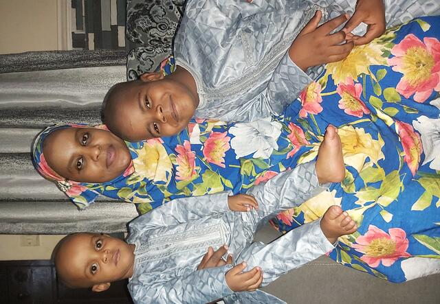 Dr. Fatima Ibrahim Lawan with her children