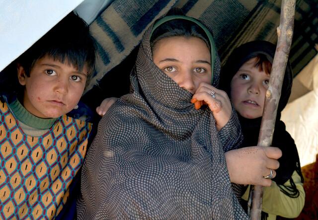 Two children and an adolescent girl