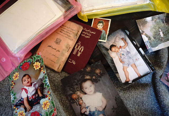 IDs and family photos brought by asylum seekers to Greece