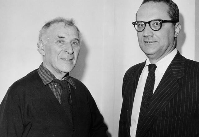 Marc Chagall and Varian Fry in an undated IRC photo