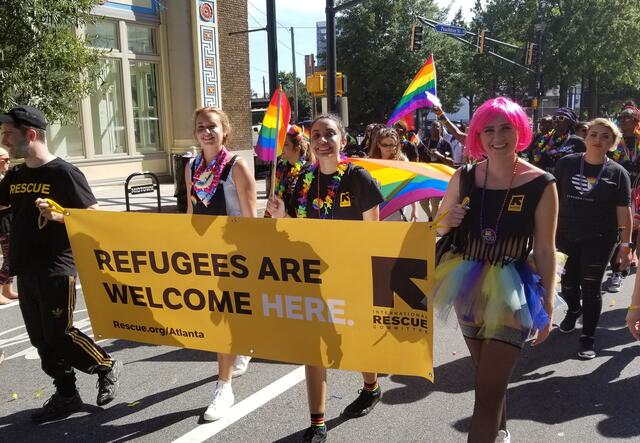 Thanks to the Gender Equality Committee, the IRC marched in the Atlanta Pride Parade for the first time ever this year!