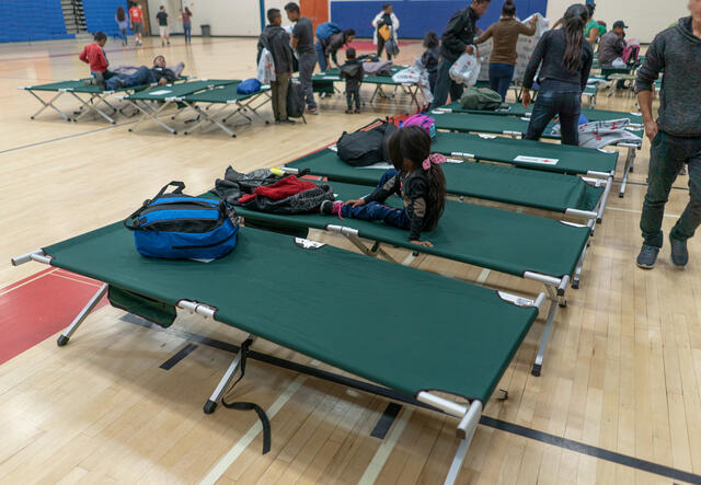 Overnight shelter for asylum seeking families in Phoenix