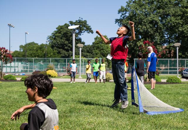 RYSA students playing soccer