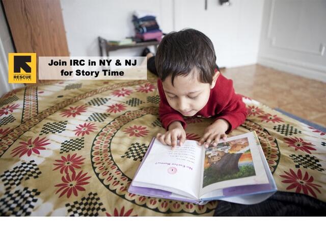 IRC youth reading a book