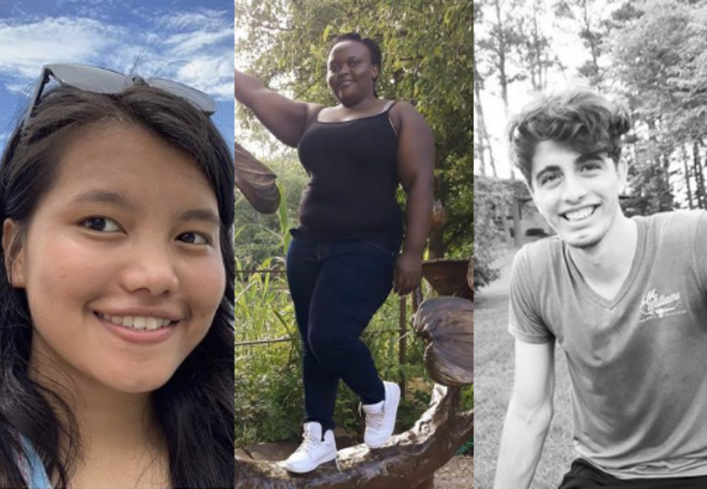 Our #HelloooAmerica series stars from L-R: Lily, Edy and Faiz!