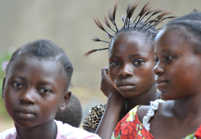 A group of girls in Democratic Republic of Congo