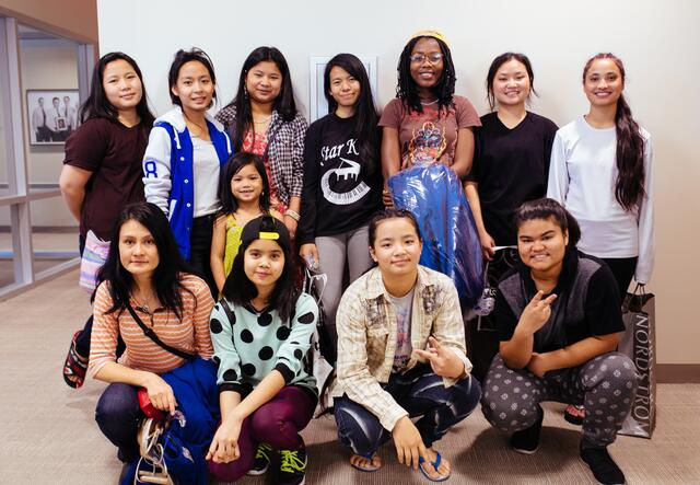 Group picture at Prom Dress Day 2017