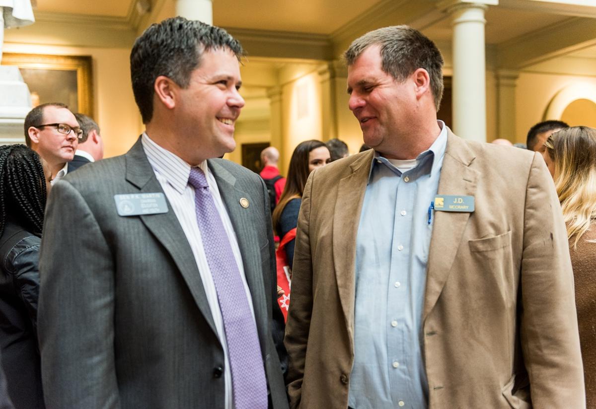 IRC Atlanta executive director, J.D. McCrary, with Senator P.K. Martin at the New Americans Celebration. IRC Atlanta executive director, J.D. McCrary, with Senator P.K. Martin at the New Americans Celebration.
