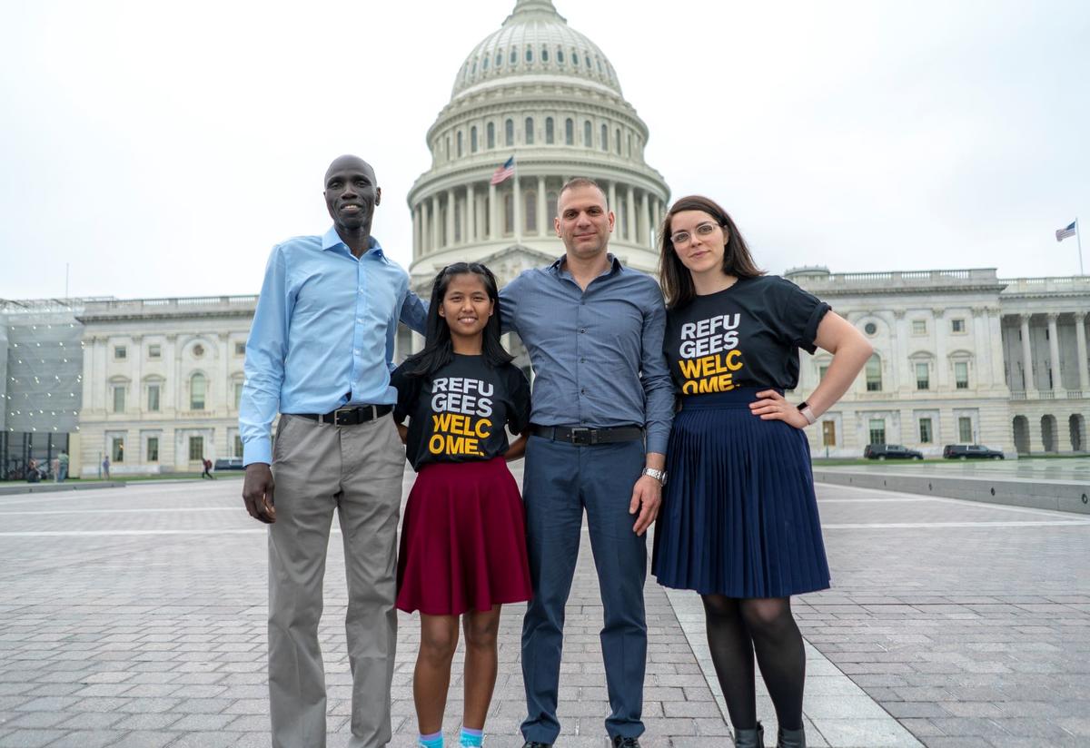 Members of the IRC's Refugee Voices program travel to Washington, DC Members of the IRC's Refugee Voices program travel to Washington, DC