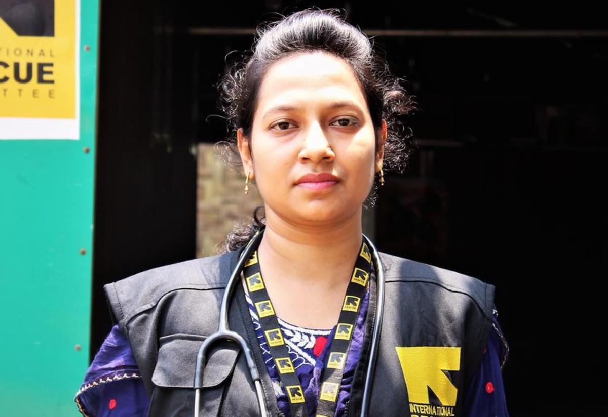 Kaniz Fatema works for the IRC as a midwife in Cox's Bazar. Kaniz Fatema works for the IRC as a midwife in Cox's Bazar.