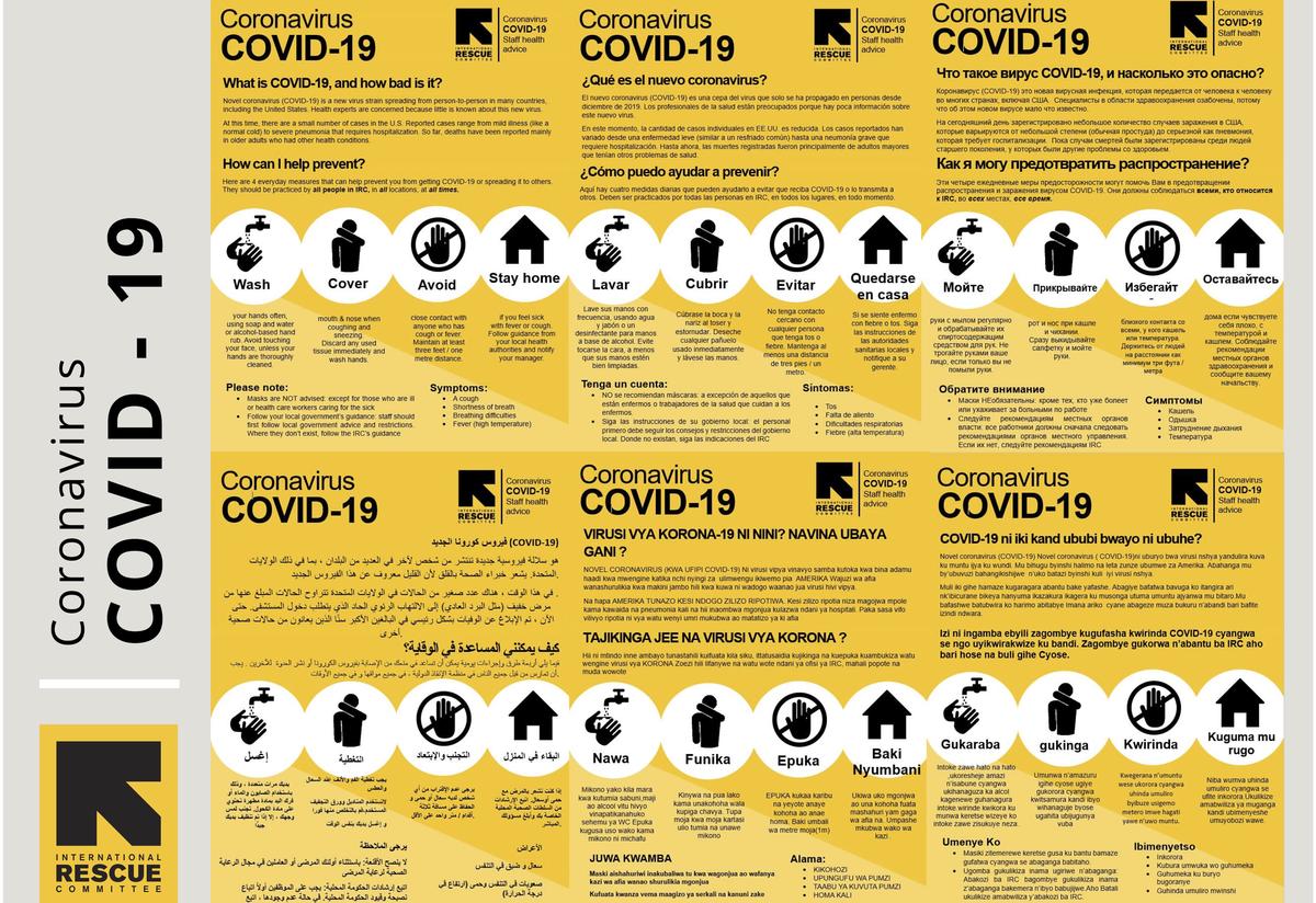 IRC Covid-19 info sheet IRC Covid-19 info sheet