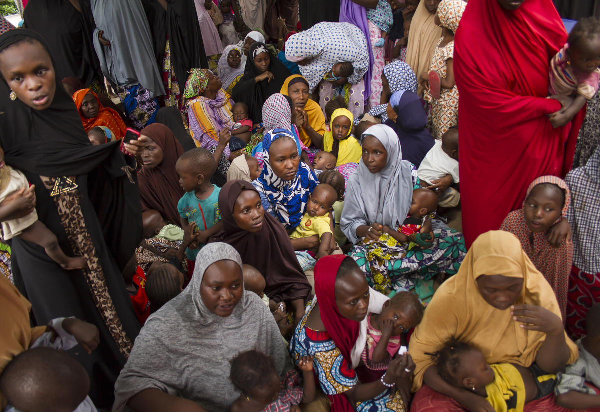 Women and children visit an IRC mobile medical team Women and children visit an IRC mobile medical team