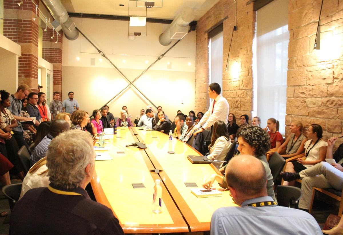 David Miliband, IRC President & CEO, speaks at Salt Lake City staff meeting David Miliband, IRC President & CEO, speaks at Salt Lake City staff meeting