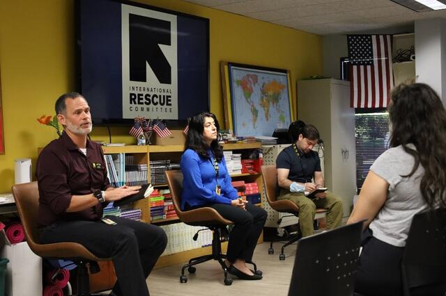 From left to right: Justin Howell, Asiyah Sharifi, and Naser Mohdzaher