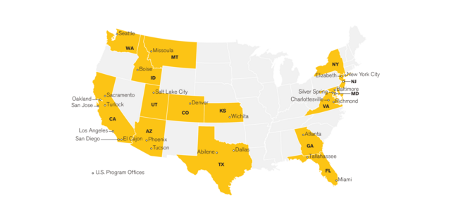 USA RAI map