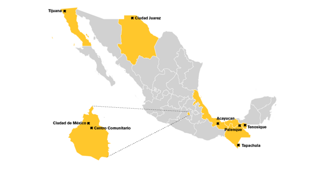Program Visit in Mexico - Mexico Map Image