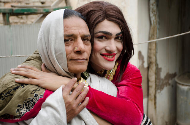 Namkeen and her guru.