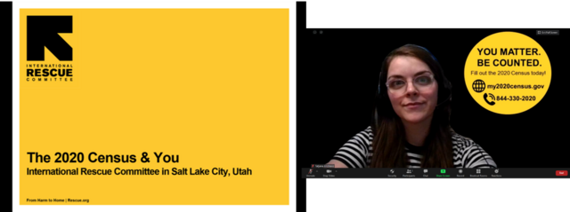 IRC 2020 Census Zoom call with Tatjana Andrews.
