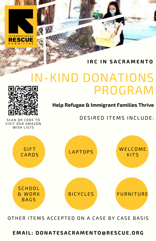 Most needed donated items are gift cards and laptops in addition to bicycles and home supplies.