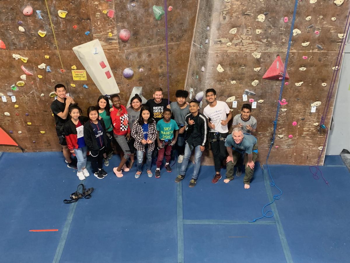 ACP students enjoy a climbing adventure