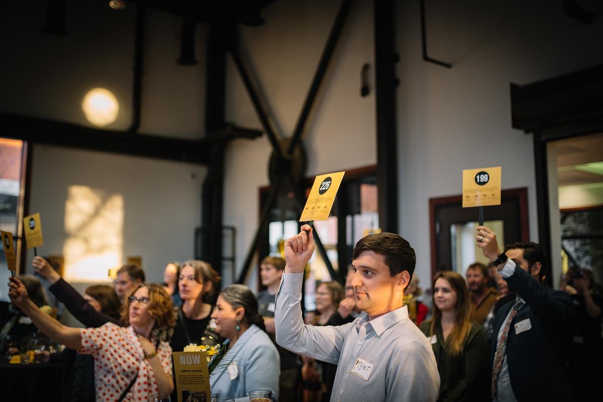 Attendees raised over $6,500 during the symbolic live auction Attendees raised over $6,500 for the International Rescue Committee in Salt Lake City during the symbolic live auction
