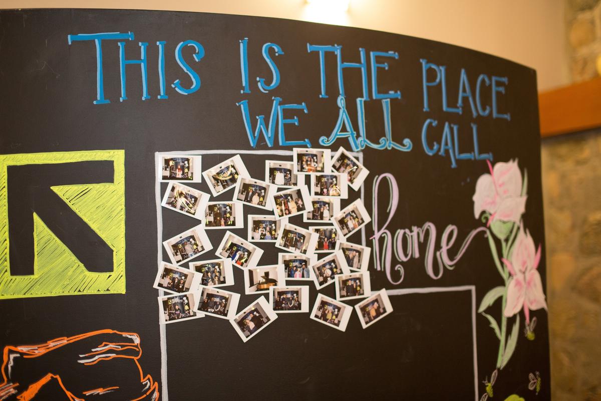 The IRC in Salt Lake City's Breaking Bread included a Polaroid chalk wall activity The IRC in Salt Lake City's Breaking Bread included a Polaroid chalk wall activity displaying the "faces of Utah"