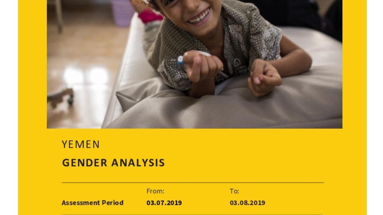 Narrowing the gender gap in Yemen A gender analysis by the IRC International Rescue Committee
