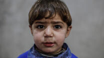 Fyra år gammal pojke i Idlib 