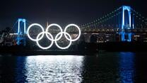 Olympic rings in Tokyo.
