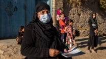 Nazo* is an IRC community health volunteer who goes door to door to visit mothers living within her community to educate them about how to prevent their children from becoming malnourished and from contracting other diseases.