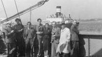 European refugees assisted by the Emergency Rescue Committee on board the 'Capitaine Paul-Lemerle,' a converted cargo ship sailing from Marseilles to Martinique, 25 March 1941.