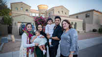 A family from Pakistan newly resettled in the U.S.