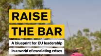 Report cover of the IRC's EU Elections 2024 report 'Raise the Bar'