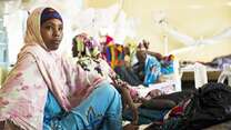 Women and their babies at IRC-funded health clinic