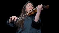 Violinist Mariela Shaker performs at IRC 2016 Rescue Dinner