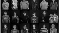 Portraits of refugees stranded in Greece.
