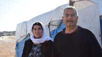 Suleiman Khalf Kajo and his wife, Khabshe