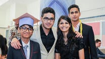 Zain and siblings at the Refugee Youth Summer Academy