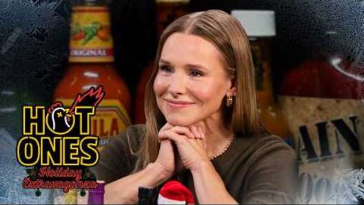 Kristen Bell sits down with Sean Evans to take on the Hot Ones Challenge.