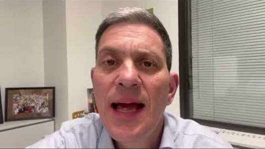 
  IRC President and CEO, David Miliband addresses viewers.
