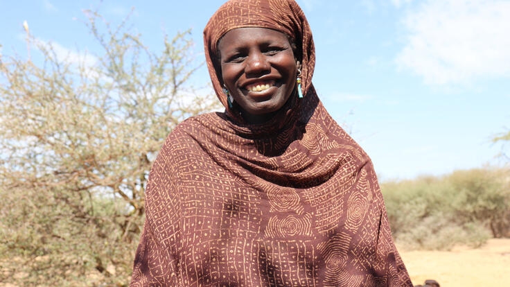 Portrait of Lalla, smiling at the camera